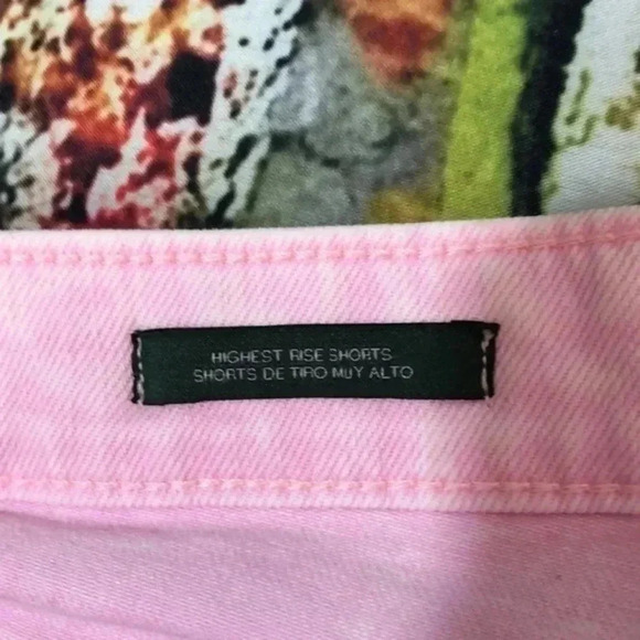 Wild fable‎ brand size 6 women’s pink Jean shorts - Picture 5 of 11